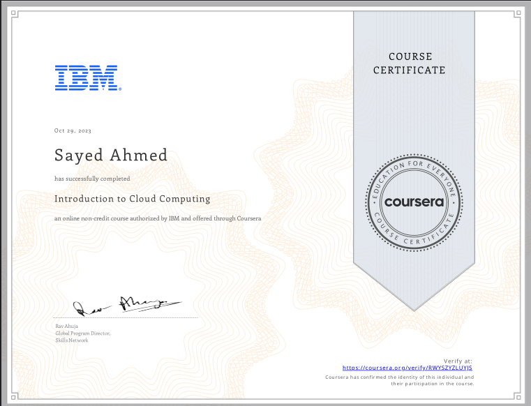 Intro To Cloud Computing